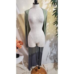 Elegant Green Ombre Women's Sweater